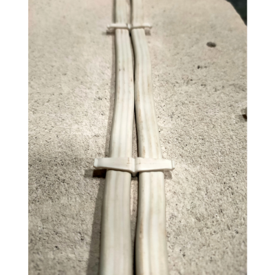 Uchwyt wciskany podtynkowy dla kabli od 3x1,5 do 4x2,5 podwójny - nylon bez halogenu  /opk=100szt./ 1TPIFD CELO (1TPIFD)